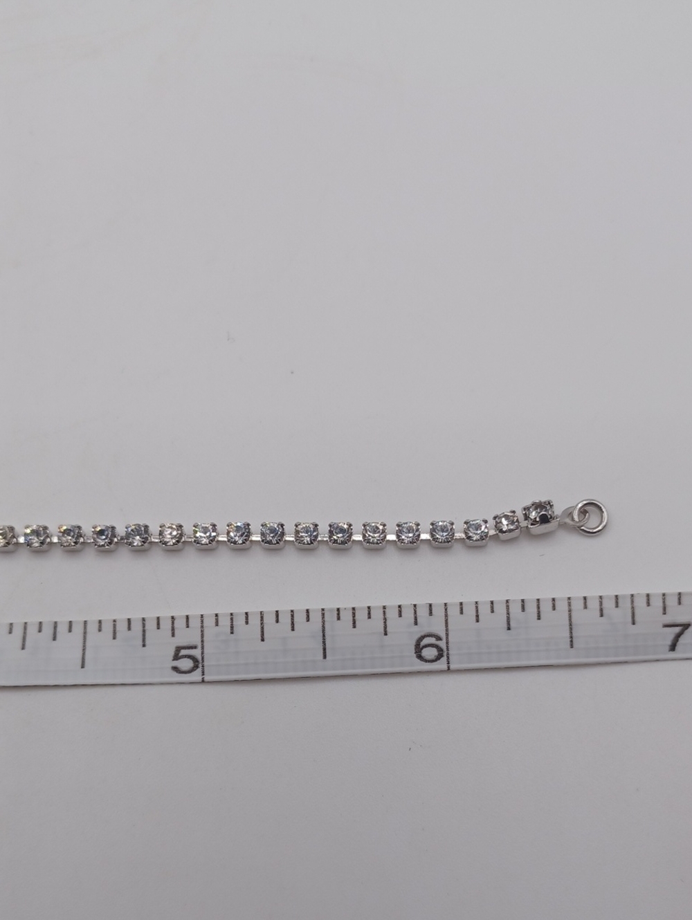 Swarovski Crystal Tennis Bracelet with a Music Note Charm 6.5 Inches - Picture 5 of 5